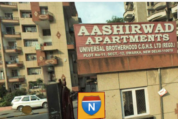 Sector 12, plot 11, Ashirwad (Universal Apartment)